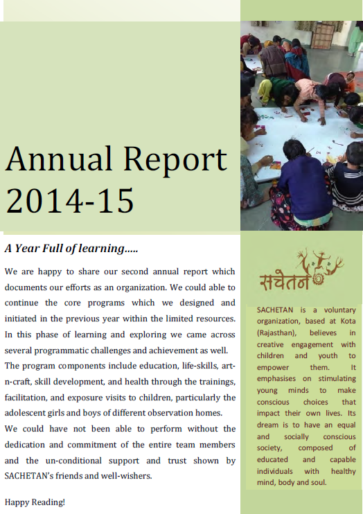 sachetan annual report 2014-15