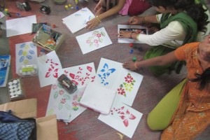 Fabric painting learning sessions