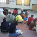 Sachetan Literacy classes with girls of Balika Grah